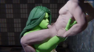 Caught by She-hulk in the gym - Explosive She Hulk Rule 34 Action and Wild Encounters [Ulfsark3D]