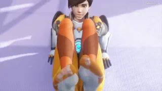 Tracer Femdom Footjob [Bewyx]