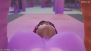 Brigitte Gym Squatting on Sombra Face [Baronstrap]