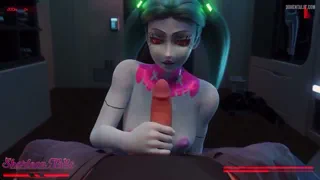 Cyberpunk Rebecca Femdom POV Fuck [Sharlean Tails]