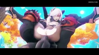 Shenhe Stomach Bulge Anal Still Asking for Harder [Dragk]