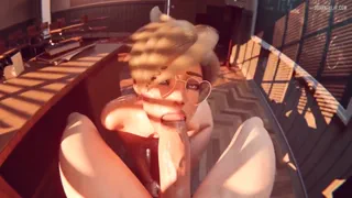 Tracer Improving Her Grades With Blowjob [Megaera]