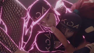 Akali and Her 4 Clones Playing With Cock [Polished Jade Bell]