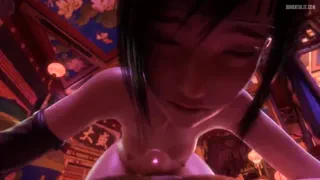 Yuffie Kisaragi Riding Fat Guy [Secazz]