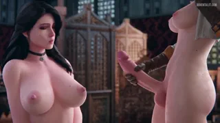 Futa Ciri Covering Yennefer With Buckets of Cum [Meis3d]