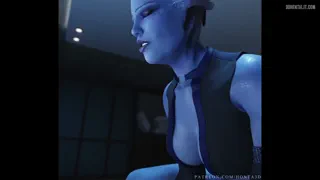 Liara Jumping on Big White Cock [Honta]