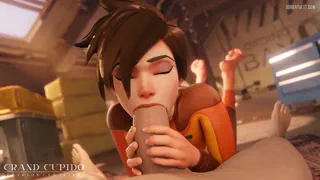 Tracer Enjoiyng Sucking Big White Cock POV [GrandCupido]