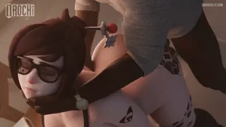Mei Cowered With QOS Tattoos Fucked From Behind [Orochi]