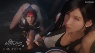Tifa Handjob to Facial on Jessie Face [Jessie] [Nithes]