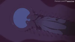 He fucks her hard between the others in the same bed, filling her with cum [u/Babypxl]