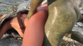 She definitely wasn’t ready for an orc this huge! [Violated Princess] [u/Entropy_DE]
