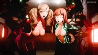 Ann and Futaba shadow Puppets (Ayytee3d) [Persona] [u/Terurialfa]