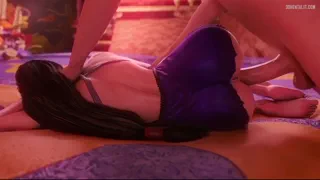 Tifa Taking Huge White Cock Sideways Hard [Pewposterous]