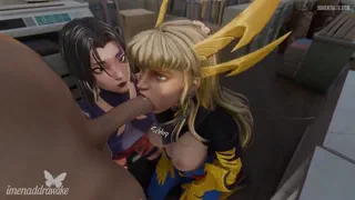 Psylocke giving Magik a hand (Imena) [u/Thunder_God_97]