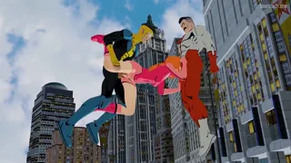 Atom Eve gets spitroasted by Mark and Omni-Man [Invincible] (Thenaysayer34) [u/Thunder_God_97]
