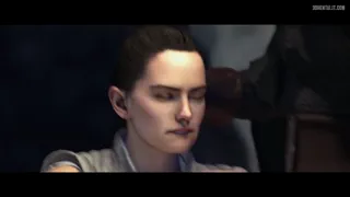 Star Wars: The Last Jedi Rey Jedi Training First Lesson [u/Thunder_God_97]
