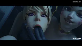 D.Va and Mercy Fucked in Toilet [Hv54rDSL]