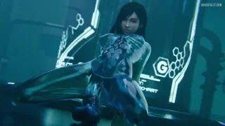 See Through Tifa Riding Massive Dildo [Gifdoozer]