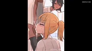 Schoolgirl Sneak-Sucks Futa Classmate (Artist: Duke_shiwa)