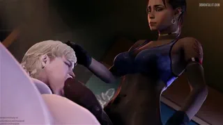 Sherry creampied by Futa Sheva (Artist:blackjr) [Resident Evil]