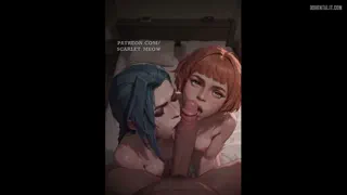 Jinx x Maddie BBC Arcane Porn Video (With Sound)