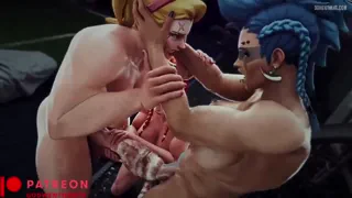 Brigitte helping Zarya and JunkerQueen docking (By Godwentnorth1)