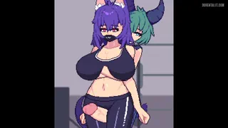 Using her thighs [Oc] (Art By Raptorbr_)