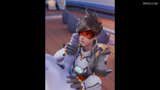 Tracer sucking Widowmaker's precum (Artist: Mossited) [Overwatch]