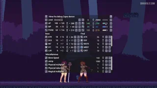 Progress report of "Magical Girl Azalea" development, this time showcasing the combat attributes system and its cute icons