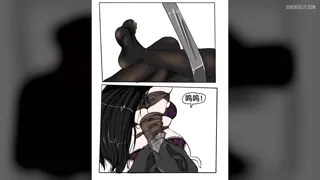 Burglar making sure she don't call cops