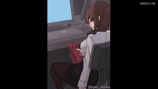 I always get so horny like her when I’m doing work >~< makes me always want to get caught and used by the person who found me