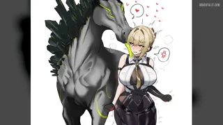 Ethereal is just irresistible. One lick to the face and you drop to your knees to worship that majestic green horsecock~ (Neoxious)