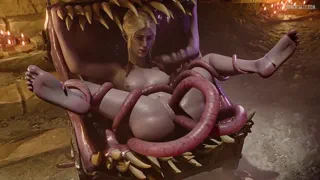 Minthara takes her turn with a mimic (Pewposterous) [Baldur's Gate]