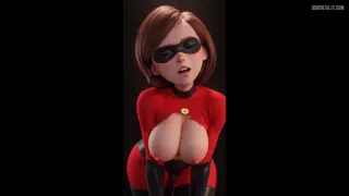 Mrs incredible putting her powers to good use