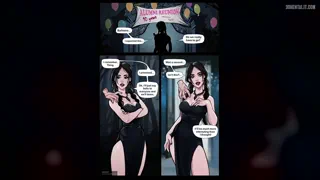 Alumni meeting: 10 years later (Wednesday , Addams Family) [Olena Minko] Porn Comics