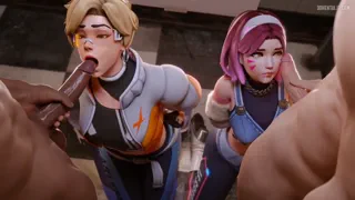 Me and my duo after losing the match~