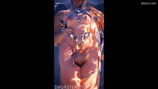 F- Fuck~ I don't remember that huge thing~ being part of our deal