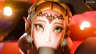 Zelda naively thought she could challenge Ganon by herself, only to be defeated and turned into his royal cumdump