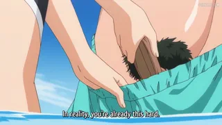 Ohhh what is this.. you got so turned on from my swimsuit. you such a naughty silly boy.. let me help you with this