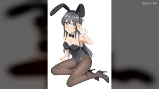 (Mai Sakurajima) made me Throbbing like a feral beast in Easter