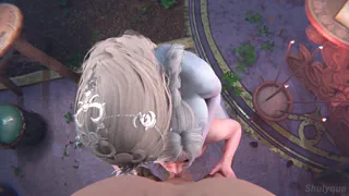 Mommy helps me learn how to blow and we make my bf cum together, but she's really pushy