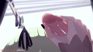 Don't worry honey~ When you'll come home from work I'll drain you like this and make you feel better again~