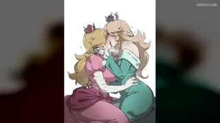 Love the fact that the new Super Mario Galaxy movie made (Peach) and (Rosalina) sisters, just makes looking at lesbian art of them even hotter