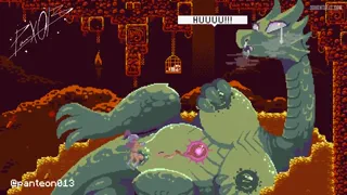 He's got a great weapon to take her down