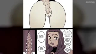 Raven taking different beast cock (Wolfram) [Teen Titans]