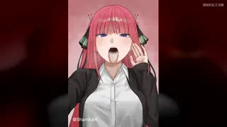 (Nino Nakano) es la más puta de sus hermanas