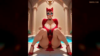 Cat Woman [Dc] getting down and dirty in her own way