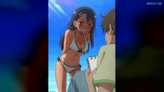 Getting off to (Nagatoro) in a bikini