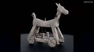 Wooden donkey
