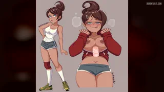 (Aoi Asahina) is so sexy, I love swimmers, and wis we could see her tanlines in game. Who else loves busting to this busty swimmer or other Danganronpa girls